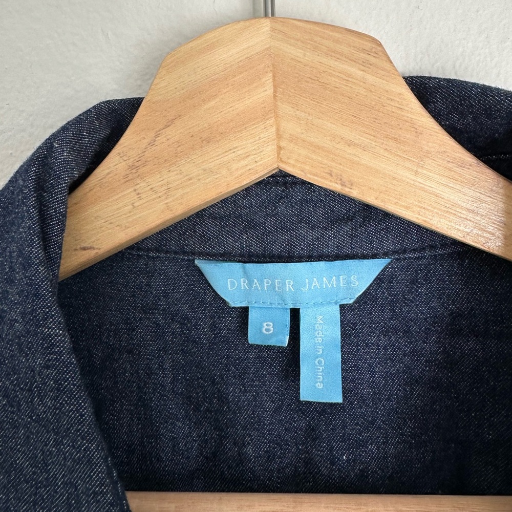 Draper James • Chambray Shirt Dress in Indigo - Picture 5 of 5